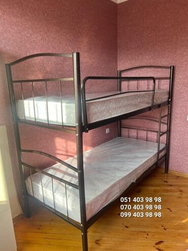 детские двухъярусные кровати бишкек: Для девочки и мальчика, Новый, Кровать, Без матраса, Без выдвижных ящиков — 4