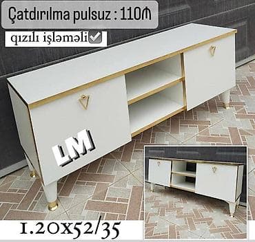 nerjavik cen: TV STEND / TV altı Yeni və sifarişlə. Qiymət : 110₼ Ölçü  — 1