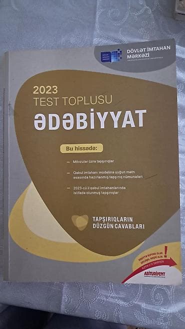 Məhsul: 2023 “Test Toplusu – Ədəbiyyat” Nəşriyyat/İstehsalçı: Dövlət