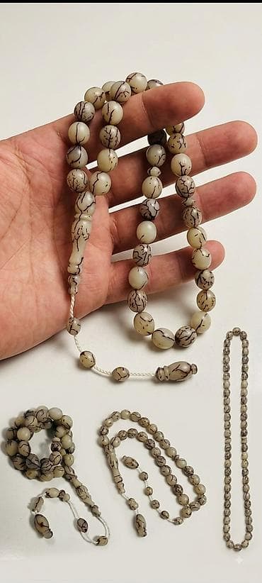 vasmi tesbeh: Məhsul: Təsbeh 1 ədəd - Material: Ağ-krem rəngli Kıbrıs kipr durma — 2