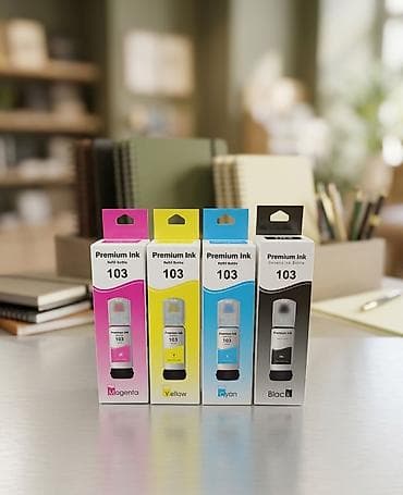 Premium Ink 103 – inkjet printerlər üçün doldurma mürəkkəbi dəsti -