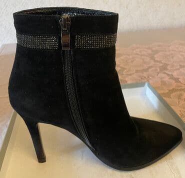 qiz ucun botlar: Ölçü: 38, rəng - Qara, Yeni — 3