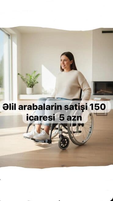 əlillər üçün araba: Əlil arabası satışı və icarəsi – günü 5 AZN Məhsul: Manual əlil — 1