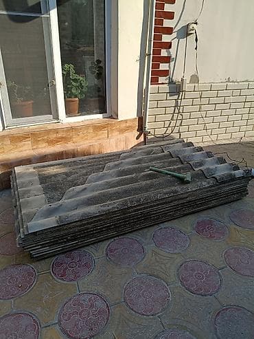 dəmir boçqa: Bine savxoz Elmaz Hacıyev küçəsi tərəfdə qalın 120 Şifer satilir — 1