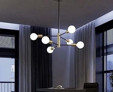 Çılçıraq, 6 lampa, Metal