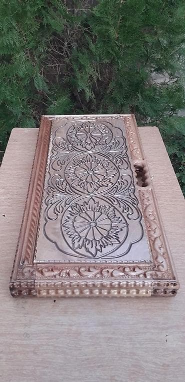 kamp çadiri: Nərd dəsti – əl işi, ağac oyma - Material: bərk ağac, lakla — 6