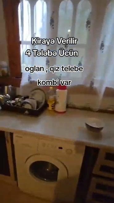 1 otaql: Kirayə mənzil – 4 tələbə üçün - Oğlan və ya qız tələbələr üçün — 6