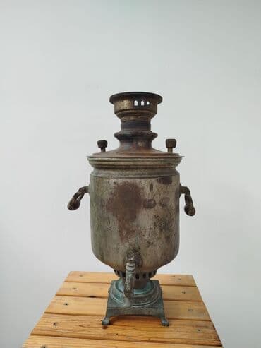 Qədim samovar, 1900 il, Vəziyyəti: Qənaətbəxş