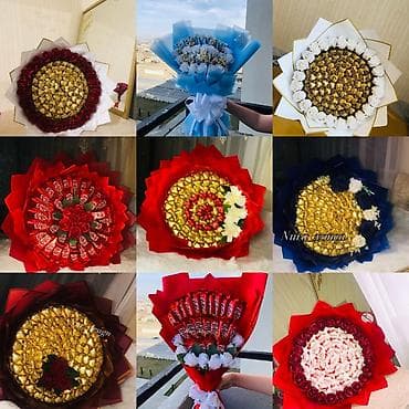 8 mart şekilleri: 8 Mart üçün tematik şokolad hədiyyə kompozisiyaları - Rəqəm “8” — 3