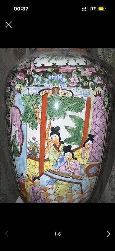 ev dekoru: Bir vaza, Farfor — 4
