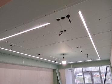 alçıpan: Hər növ tavan alçıpan işlərinin dizayna uyğun müasir üslubda — 4