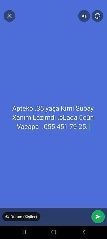 tibbi maska: Apteka 35 yaşa Kimi Tam Subay Xanım Lazımdı .ƏLAVƏ MaLumat Cin VACAP — 1