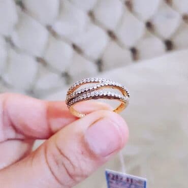 qaş sabitləyici: Alyans, Üzük, Sarı qızıl, 585 Əyar — 3