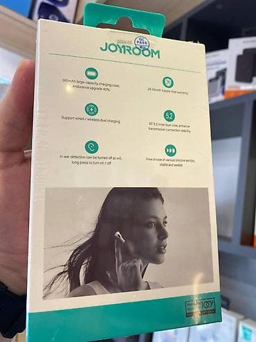 isti: Yeni Simsiz (Bluetooth) Qulaqcıqlar, Joyroom, rəng - Ağ — 6