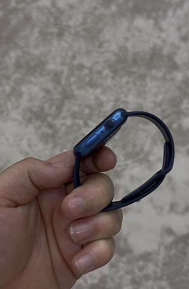 Çantalar: Apple Watch 7 Olcu:45mm Pil:100% Reng:Blue 100% di Pil Cox Az istifade — 4