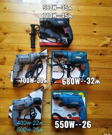 drel qiymeti: Drel yeni keyfiyyətli madeller çoxdu keyfiyyetinə görə qiymeti deyisir — 1