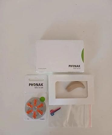 Almanyanin Phonak eşitmə aparatı dəsti. - Qulaq arxası tipli Phonak
