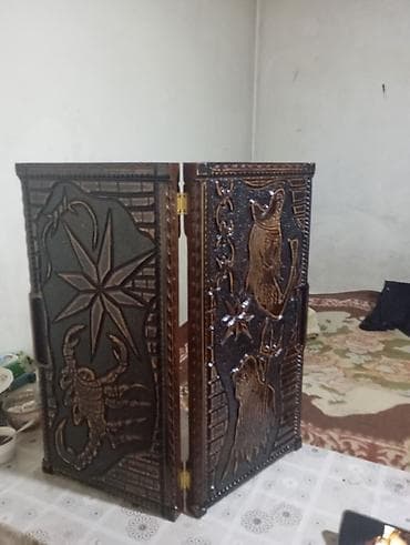 Asia: Məhsul: Taxta nərd dəsti (əl oyma) Təsvir: - Bütöv ağacdan — 4