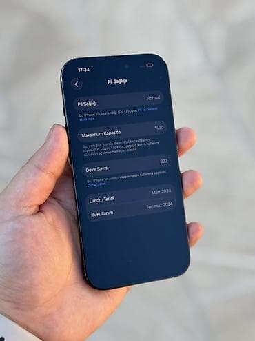 telefon 2ci əl: IPhone 15, 128 GB, Qara, Face ID — 5