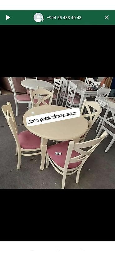 Mətbəx üçün, Yeni, 4 stul