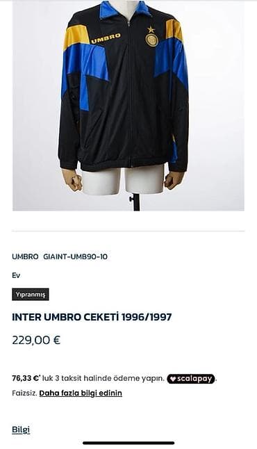 Kurtkalar: Pencək, Umbro, M — 3