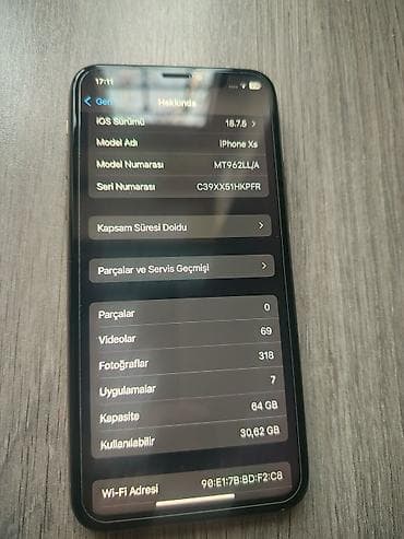 ucuz və keyfiyyətli telefonlar: IPhone X, 64 GB, Space Gray, Face ID — 6