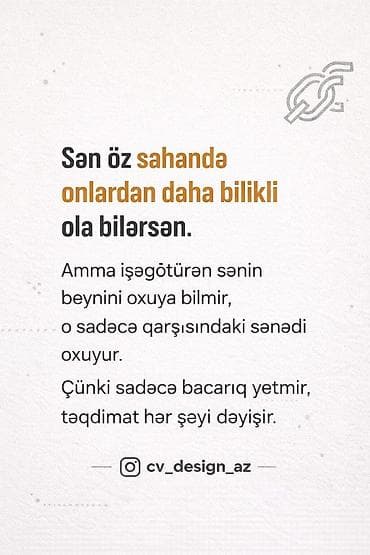 stabilizator təmiri: Çox vaxt problem sənin savadında yox, o savadı qarşı tərəfə necə — 2
