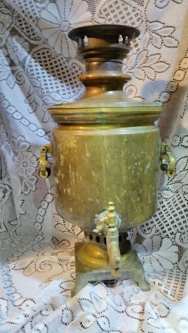 беговая дорожка в кредит: Старинный самовар, 1876 год, Медь, Состояние: Отличное — 4