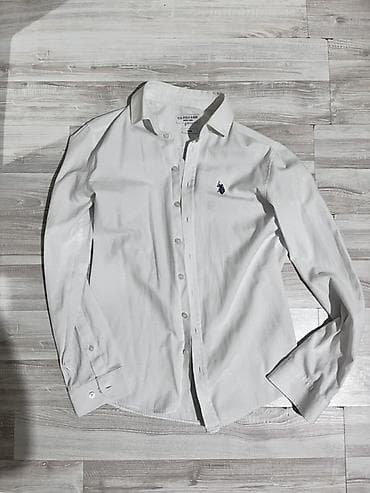 partalar: Köynək, U.S. Polo Assn, S, rəng - Ağ — 1