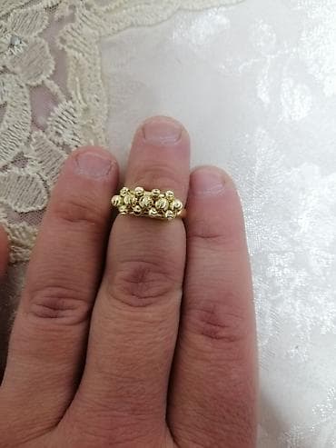 bayquş formalı üzüklər: Üzük, Sarı qızıl, Qaşsız — 2