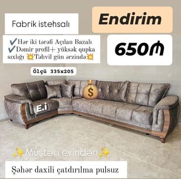 işdənmiş divanlar: Künc divan, Yeni — 1
