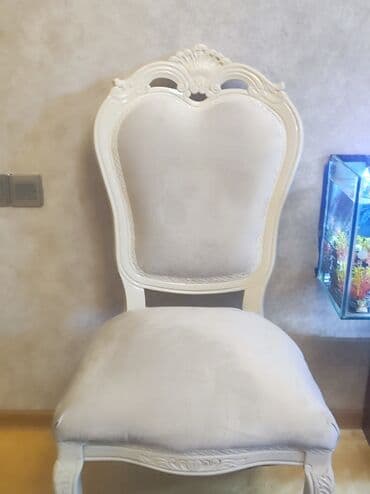 ağ stullar: 5 Ədəd stul 1-i kreslo 500 Manat — 3