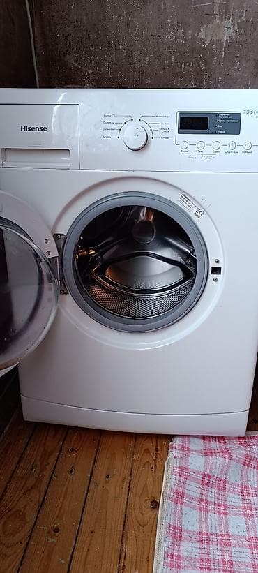 Stasionar telefonlar: Paltaryuyan maşın Hisense, 7 kq, İşlənmiş, Avtomat, Qurutma var — 2