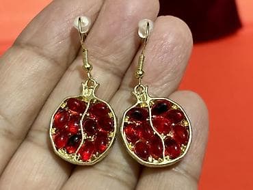 gizil sirga: Nar temalı zərgərlik dəsti - Tərkib: 1 ədəd nar formalı brosa və 1 — 8