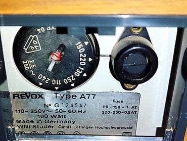 gücləndirici: Продаётся REVOX A77 - легендарный катушечный магнитофон, производства — 10