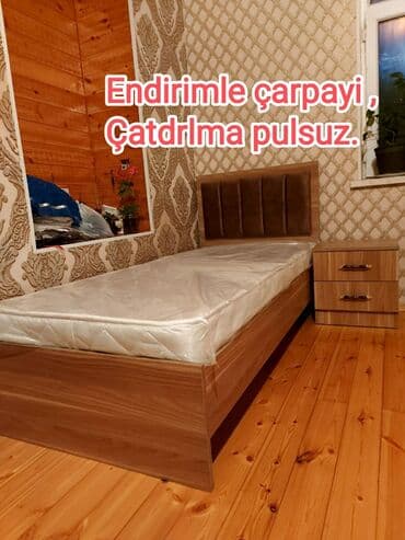 divan çarpayı: Yeni, Təknəfərlik çarpayı, Bazasız, Matras ilə, Siyirməsiz, Azərbaycan — 26