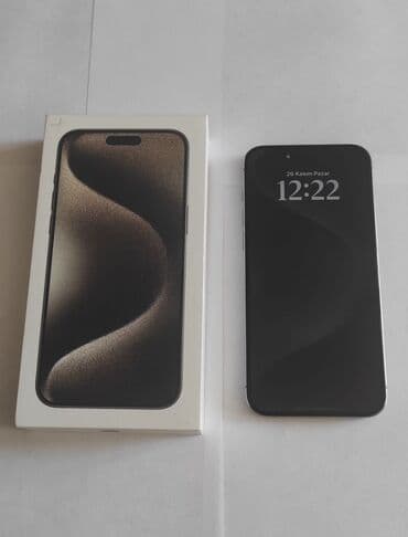 айфон 15 про макс бу цена: IPhone 15 Pro Max, 256 GB, Natural Titanium, Sənədlərlə, Face ID — 2