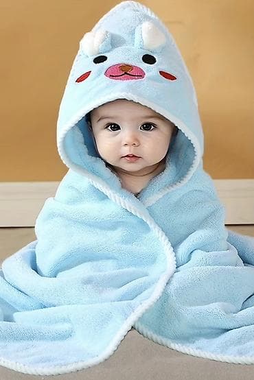 Döşək üzləri: Hamam üçün Yeni rəng - Mavi Mikrofiber Dəsmal, Ödənişli çatdırılma — 1