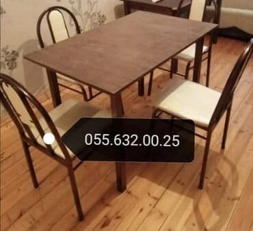 столы и стулья для бара: Stol stul desti masa və oturacaqlar desti. Stollar və oturacaqlar — 3