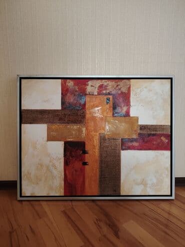 sekil ucun ramkalar: Kətan üzərində əl işi və üzərində boyadan əlavə parça işləmələri — 1