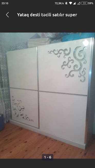 kupe şkaf: İşlənmiş, Kupe, 2 qapılı Düz dolab, Dolab-asılqan, Türkiyə — 1