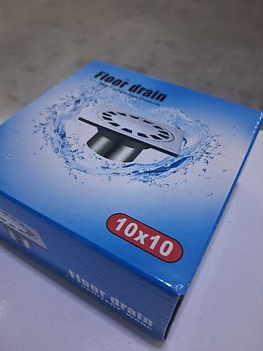 Məhsul: Döşəmə drenajı (Floor drain) Ölçü: 10x10 sm Xüsusiyyətlər: -