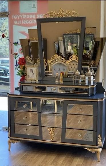 xalca uzerinde sekil: İkinəfərlik çarpayı, Dolab, Komod, Termo, Türkiyə, İşlənmiş — 6