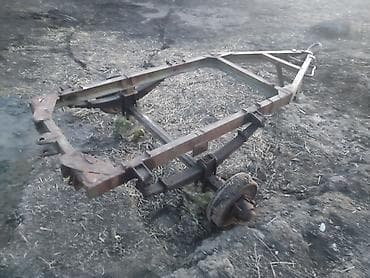 mercedes 111 mator: Təkərli qoşqu karkası və asqı sistemi - Metall konstruksiyalı qoşqu — 4