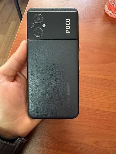 planset telefon: Poco M5, 128 GB, rəng - Qara, Barmaq izi — 5