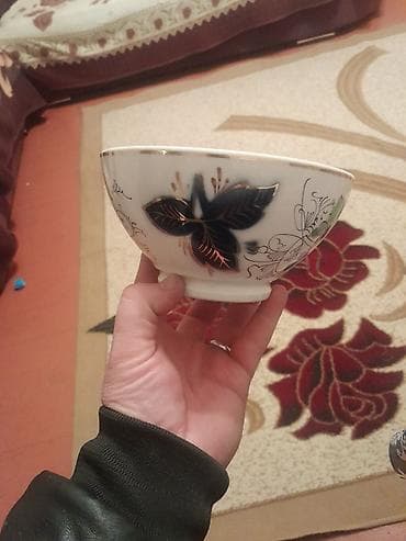 soba ucun qablar: Porcelan qab – Kuznetsov (Кузнецов) istehsalı - Material: nazik ağ — 2