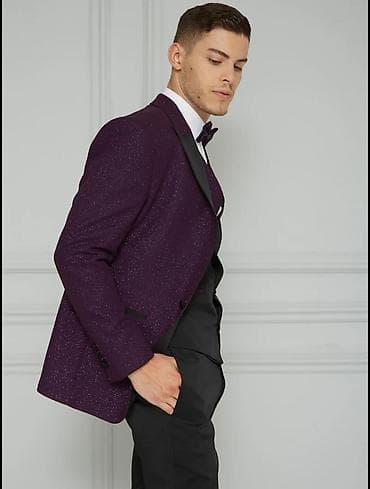 Куртки: Yalnız Pencək !!!Bənövşəyi rəngli, parıltılı teksturaya malik kişi — 1