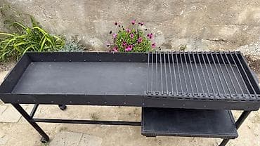barbeku manqal: Yeni manqal,eni 40sm,uzunluğu 1.50sm,qalın keyfiyyətli dəmirdən — 3