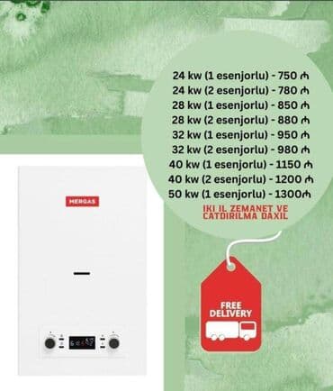 istilik: Kombi "Mergas" 2 il rəsmi zəmanət. Bakı daxili, çatdırılma və zəmanət — 5