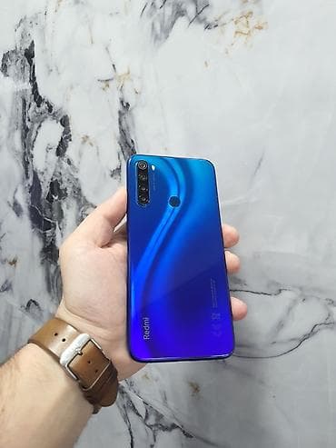 Redmi Note 8, 64 GB, rəng - Göy, Zəmanət, Sensor, Barmaq izi